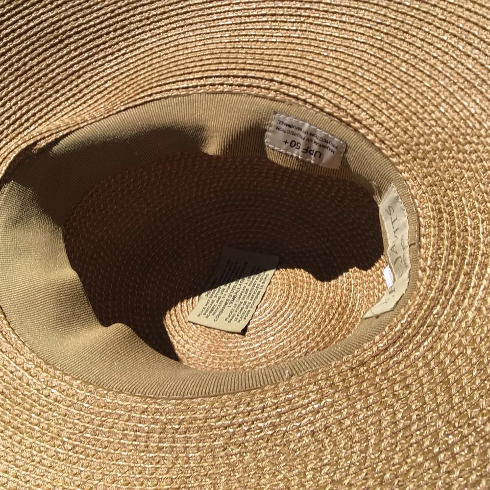 Eric Javits Wide Brimmed Hampton Patented “Squishee” Straw Sun Hat with UPF 50 - Picture 5 of 12